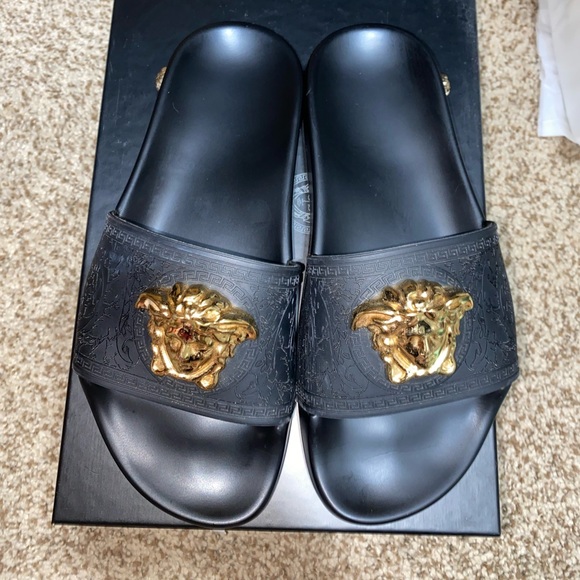 Versace Shoes Versace Black Palazzo Pool Slides Size Eu35 5 Women